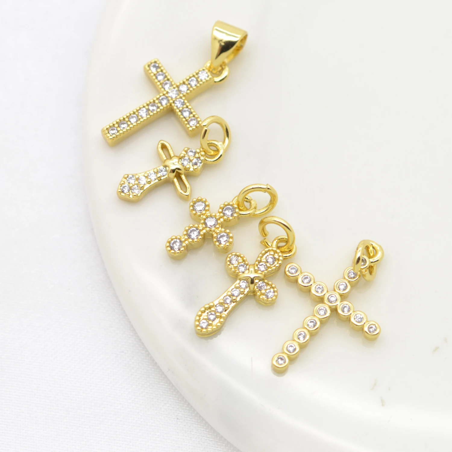 Christian Faith Accessories Cross Pendants Clasps for Jewelry Making Accessories Believers Pray Charms Handmade Necklace Parts