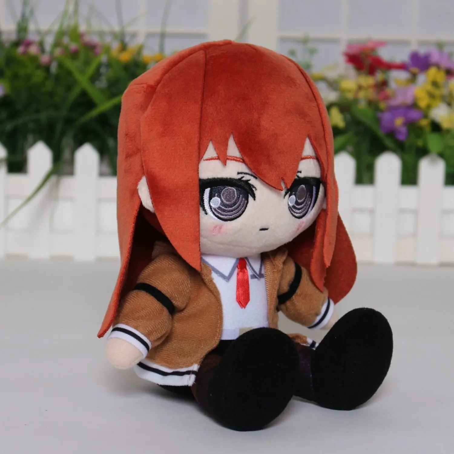 ตุ๊กตาผ้ากำมะหยี่ คุริสึ มาคิเสะ ขนาด 20 ซม. ท่านั่ง ของเล่นตุ๊กตาผ้าฝ้ายสำหรับเด็กและผู้ใหญ่ ของขวัญวันเกิดหรือหมอนนุ่ม