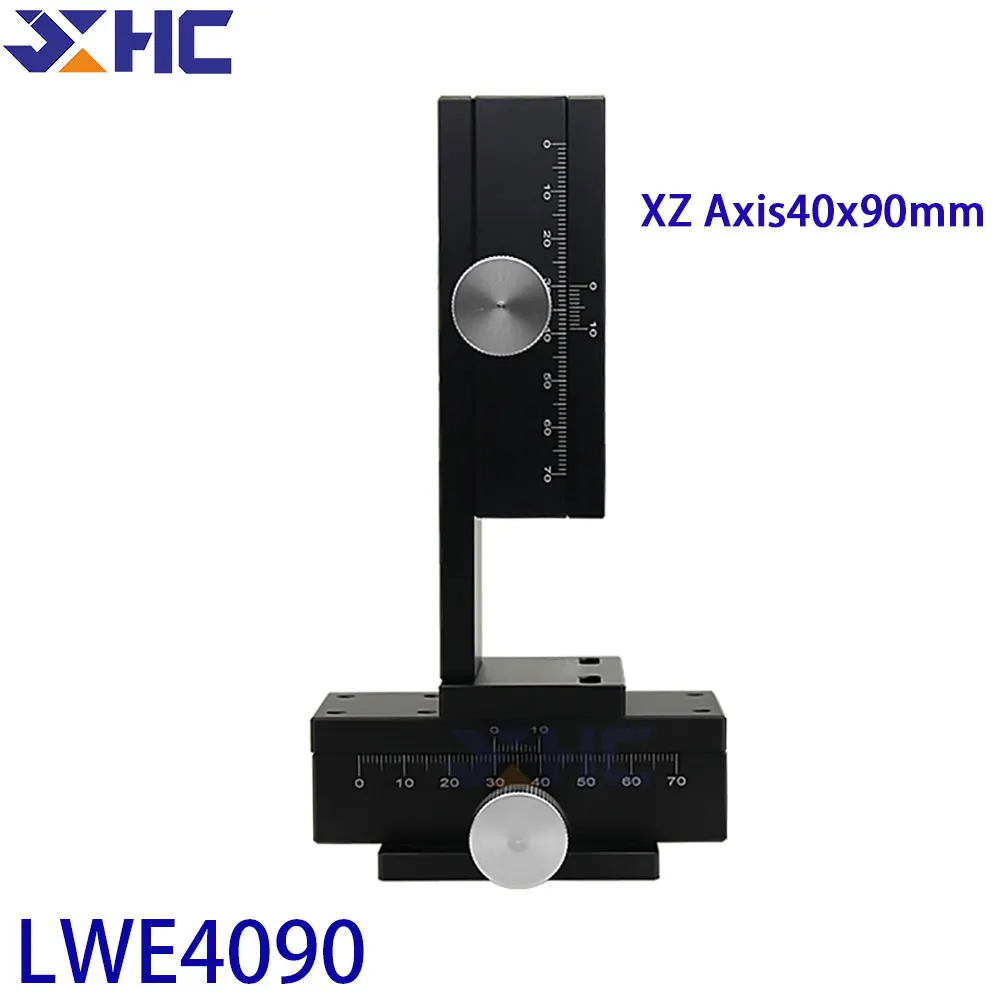 

XZ Axis LWE4090 40*90 Dovetail Groove Sliding Table displacement Platform Rack and Pinion Drive High Precision Knob Fine-Tuning