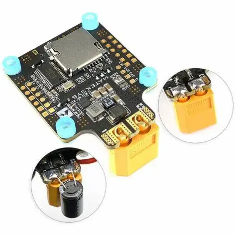 Matek System Mateksys  F405-CTR F405 BetaFlight OSD, MPU6000 BEC 5V/2A Flight Controller IANV w/OSD SD Slot DPS310 for Drone