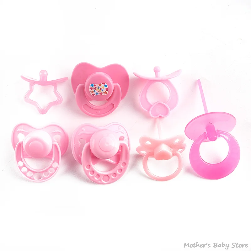 2pcs/Set Cute Doll Pacifiers Dollhouse Dummy Nipple For Newborn Baby Dolls Kids Toy Doll House Pretend Play Supplies Decoration