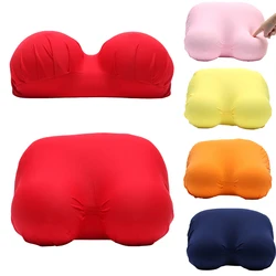 Sexy Pillow Creative Slow Rebound Breast Pillow Solid Color Memory Cotton Headrest Home Textile New Style 2022