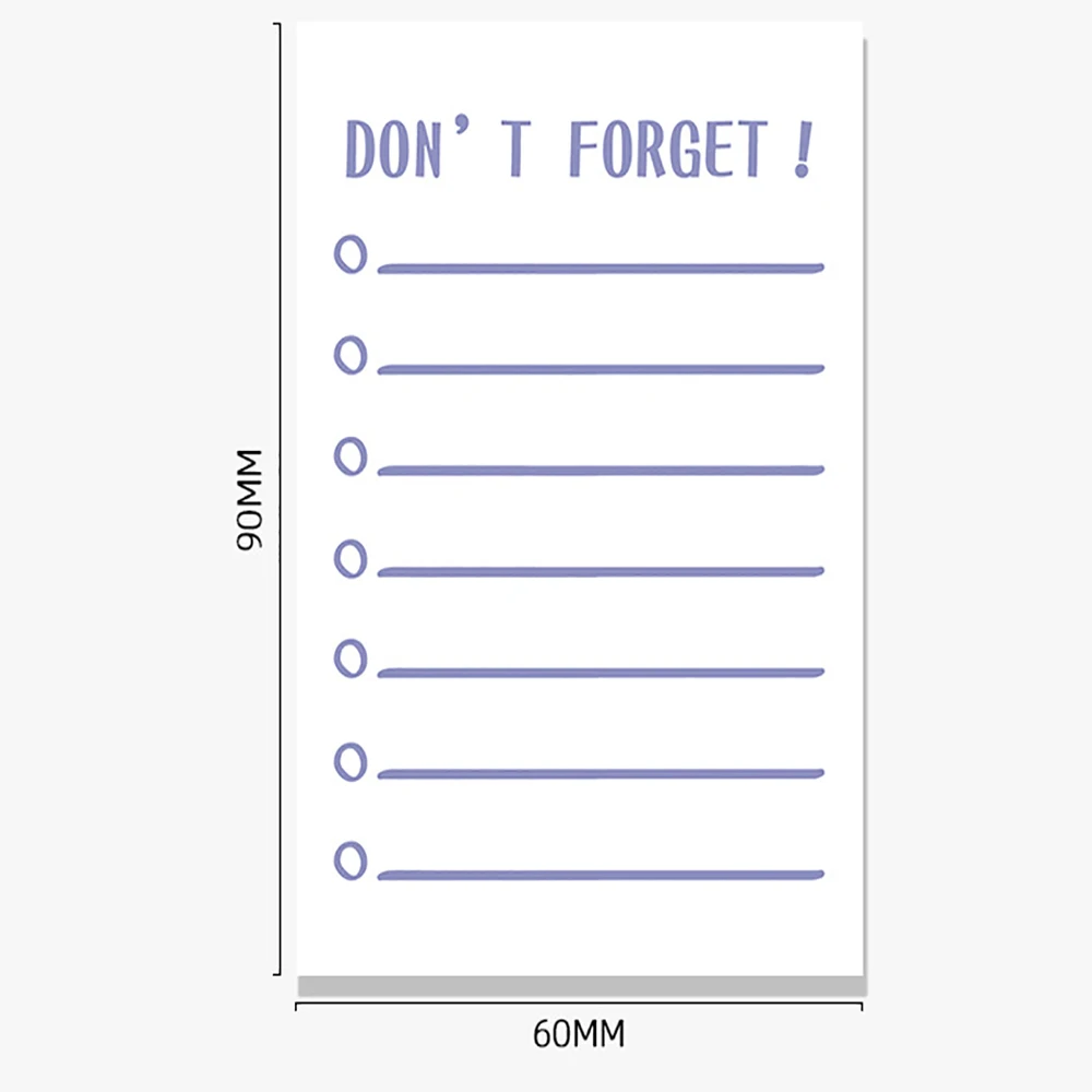 50Sheets Planner Memo Pad Study Work Plan Notebook Functional Non-sticky List Notepad Paper School Office Supplies Stationery