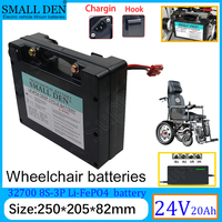 NEW 24V 20Ah Lifepo4 Electric wheelchair dedicated battery For 25.6V E-wheelchair scooter power tool+29.2V 5A Charger