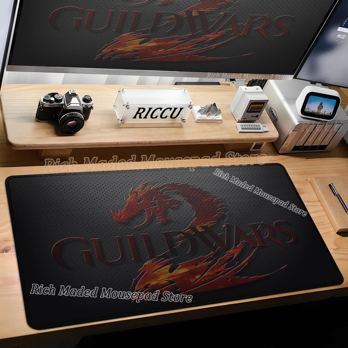 Game Desk Mat Guild Wars 2 Mouse Pad Notbook Computer Gaming Mousepad Gamer Keyboard Extended Mouse Mat PC Accessories Large Rug