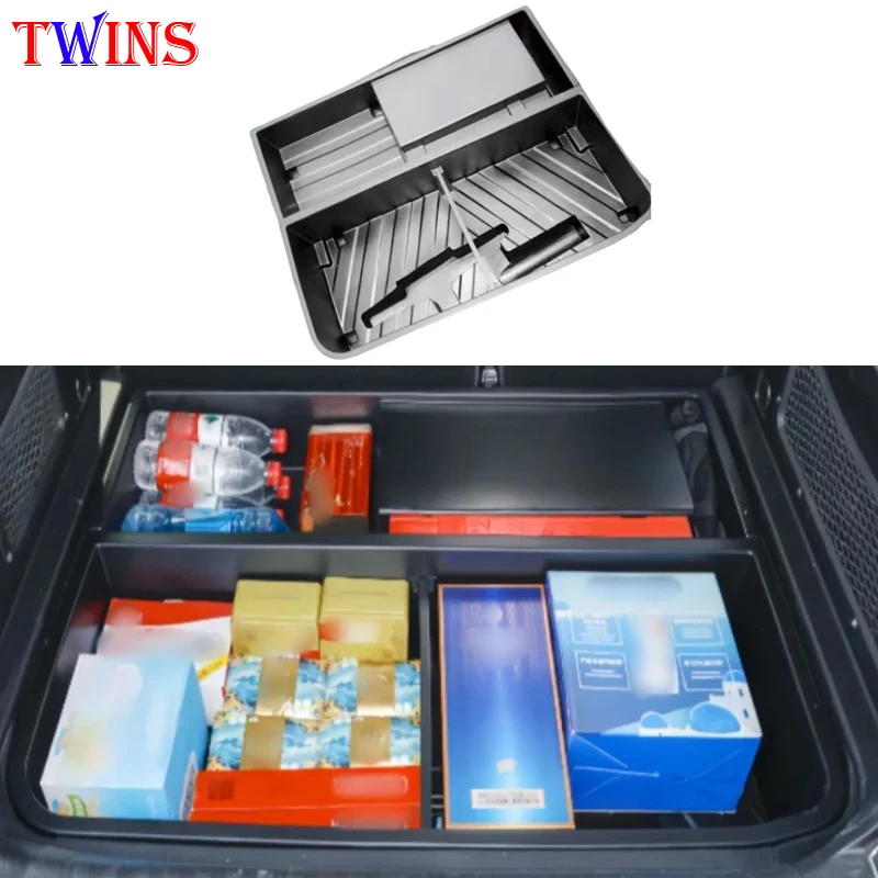 Car Trunk Storage Box Modified Car Trunk Lower Layer Waterproof Hidden Storage Box Fit for Chery JETOUR Traveler T2 2023-2024