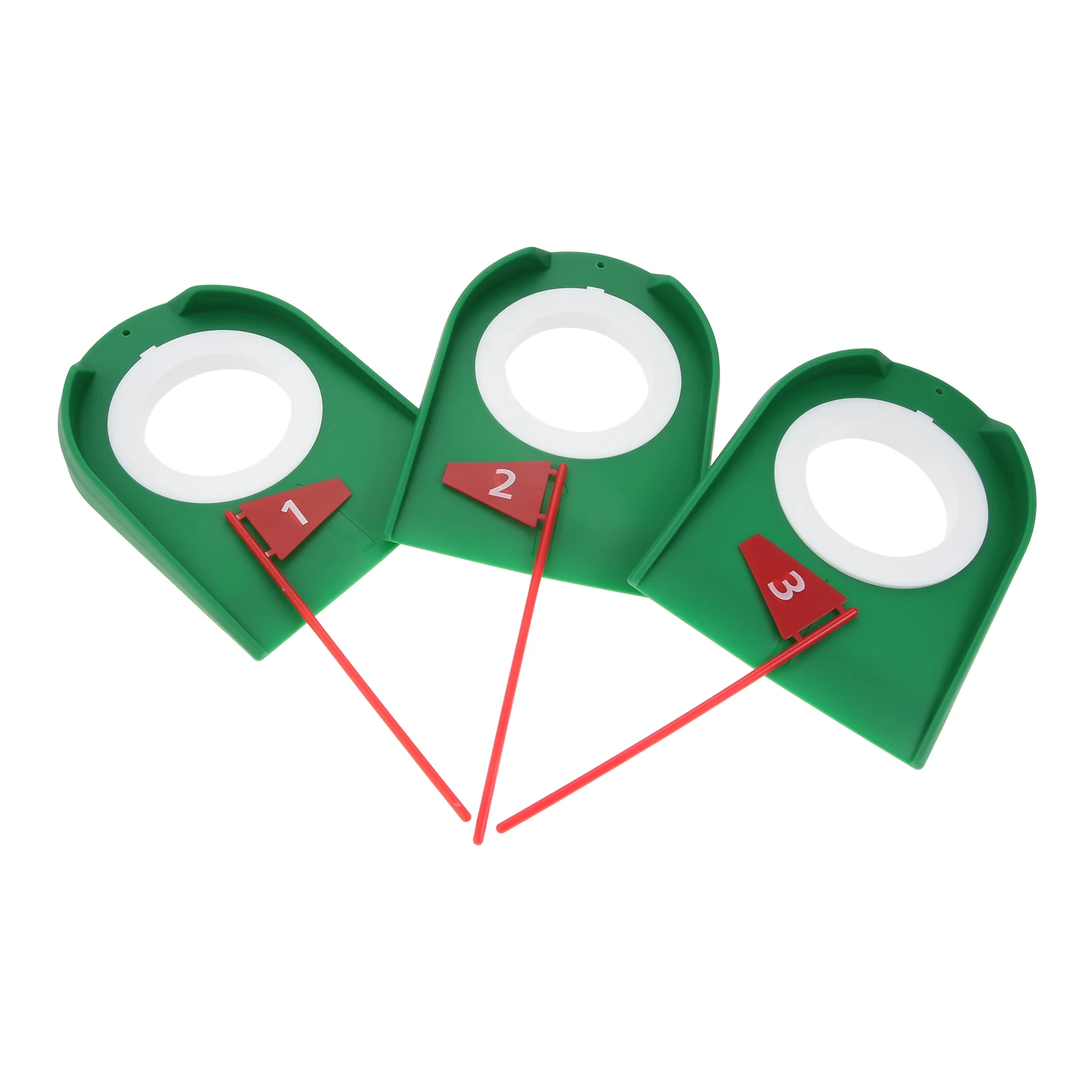 

3Sets Golf Putting Cup Putter Cup Plastic Golf Return Cup with Flag For Home or Office Use Improve Putting Accuracy Golf Tools