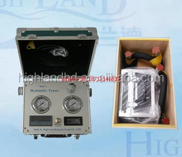 Highland digital portable hydraulic pump tester industrial pressure gauges tester high precision measurement