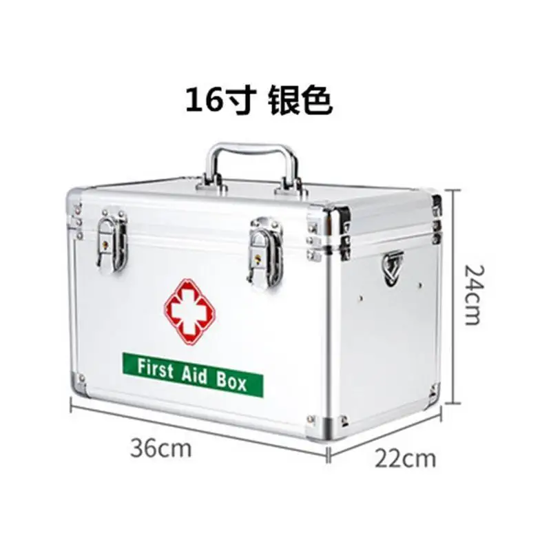 Aluminum Medicine Cabinet 10/12/14inch Medicine Case Home Business Medical Box Large Multilayer Medicine Cabinet First Aid Box