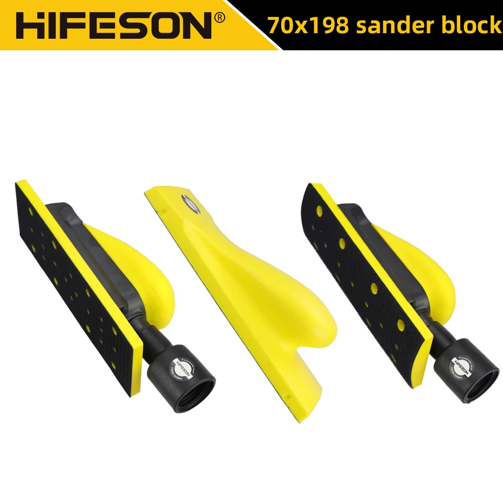 HIFESON 70*198mm kwadratowy ręczny uchwyt na tarczę szlifierską papier ścierny podkładka polerska ręczny blok szlifierski Mini szlifierka ręczna
