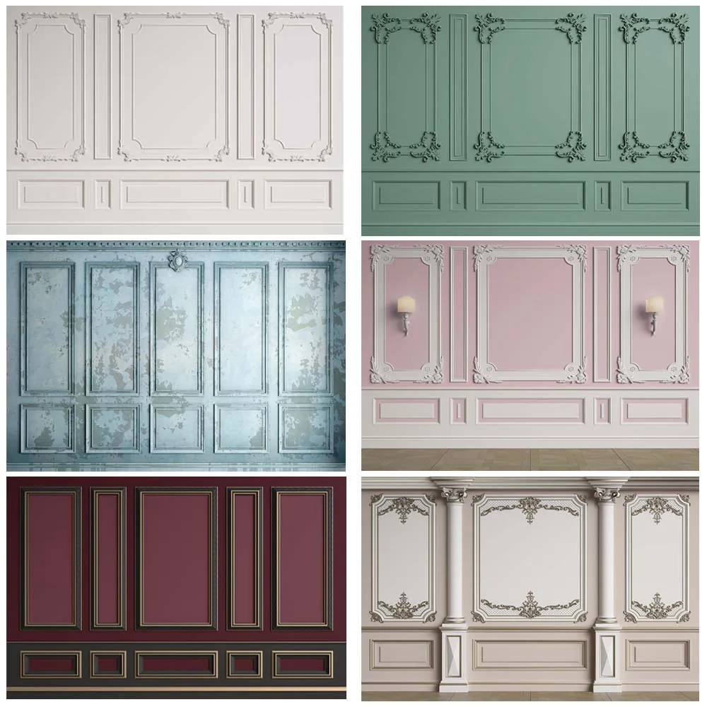 Fotografia tło wnętrze Vintage eleganckie europejskie deski ścienne noworodka portret dziecka Photo Studio tło podłogi z drewna Prop