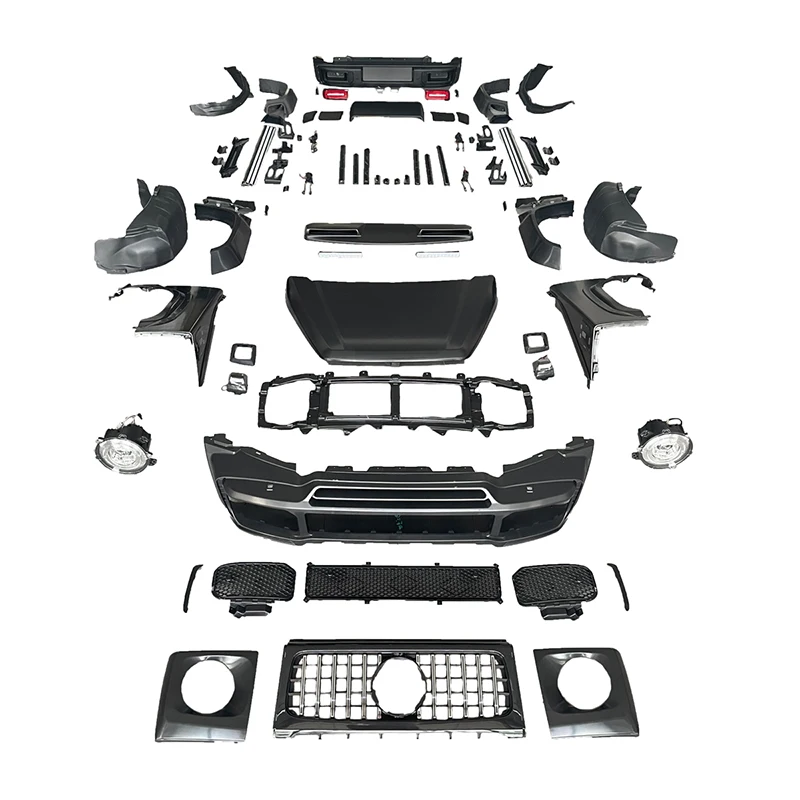 Full Set Front Rear Bumper Fender Hood Light Modification Body Kit for G63 Amg Style for Suzuki Jimny 2020 2021 2023