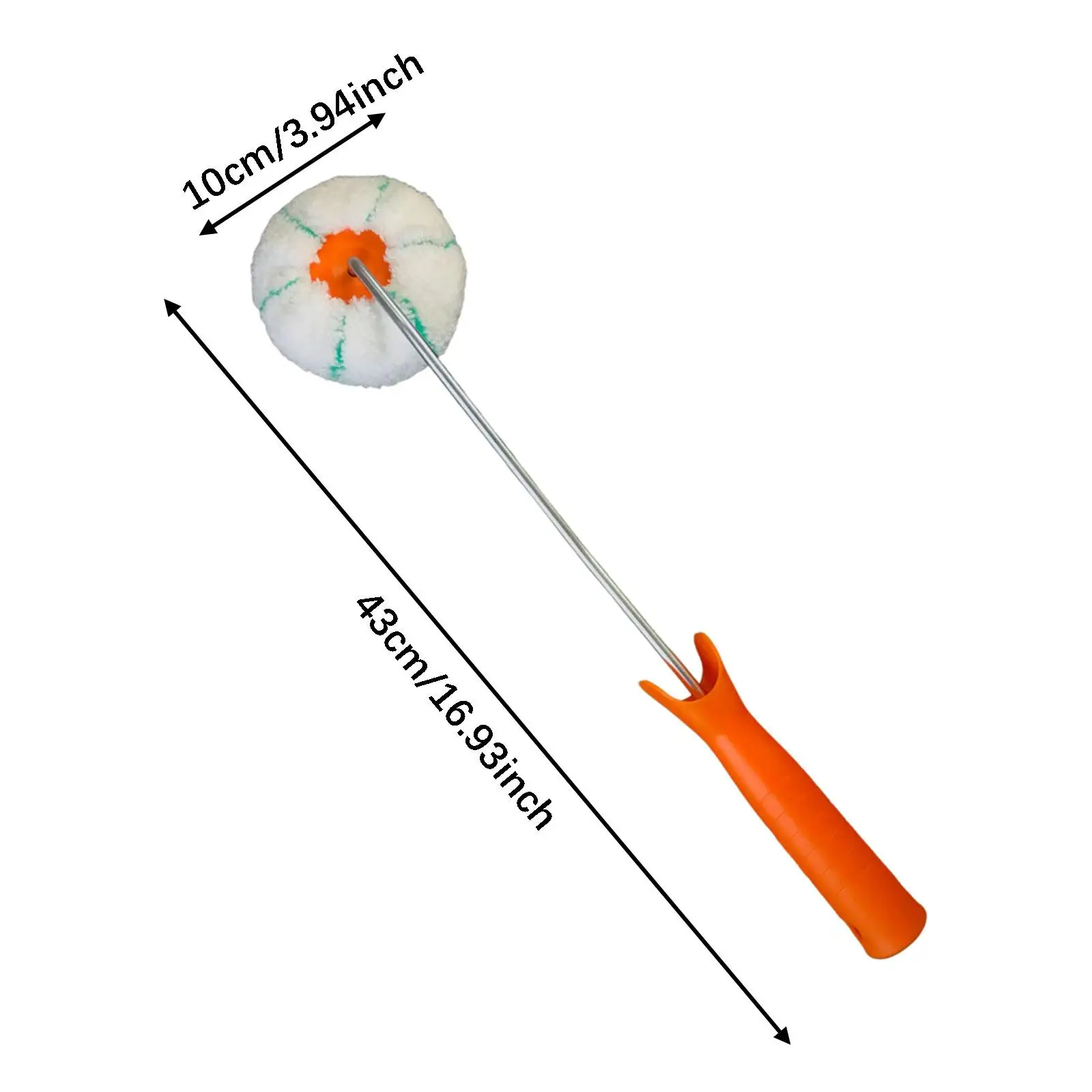 Rodillo de pintura de esquina, artesanía versátil, ergonómico, bricolaje, barro para paneles de yeso, mango extendido, pincel de pintura para aplicación doméstica de oficina
