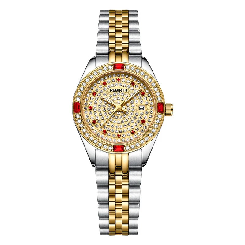 

Ladies Wrist Watches Dress Gold Watch Women Crystal Diamond Watches Stainless Steel Silver Clock Women Montre Femme 2023