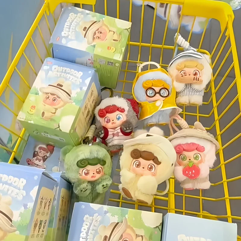 

Hot New Qkid Outdoor Activities Series Blind Box Cute Doll Pendant Mystery Box Cartoon Trendy Toy Kids Halloween Christmas Gifts