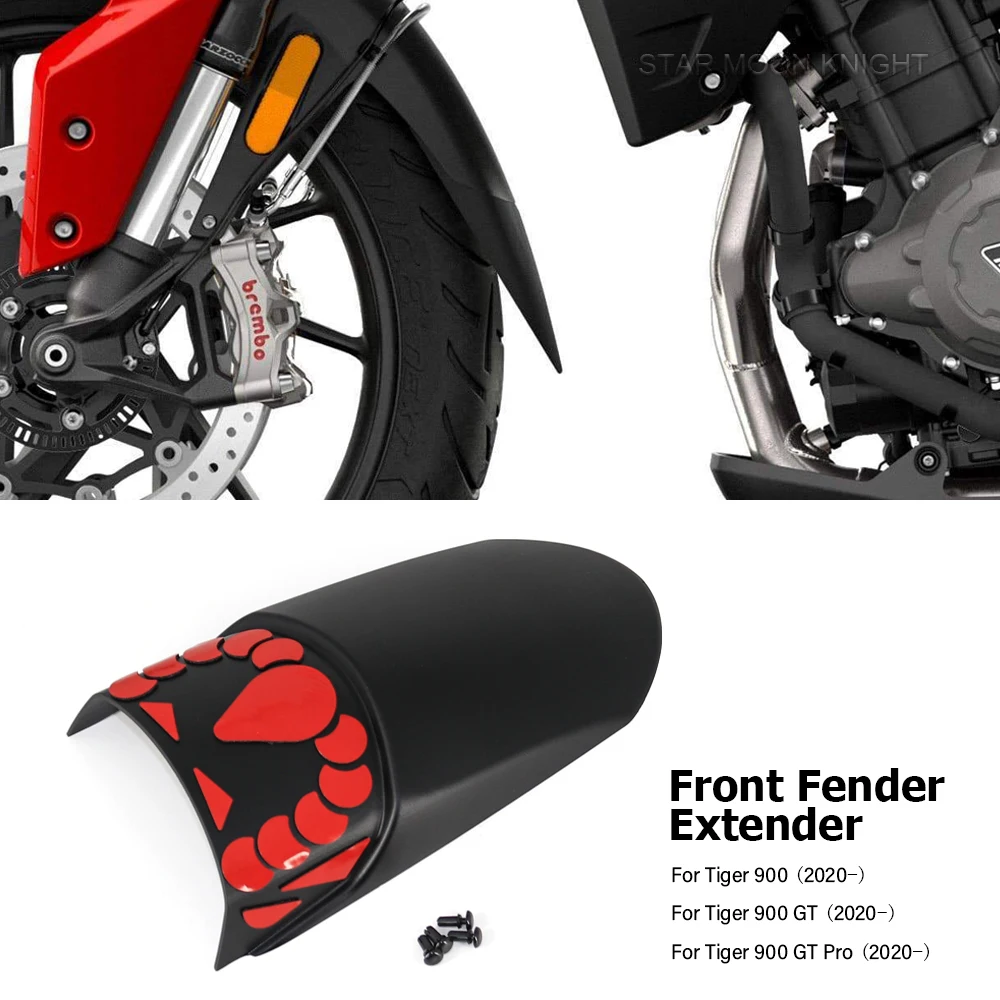 For Tiger 900 GT Pro 2020 2021 2022 2023 Motorcycle Accessories Front Wheel Fender Extender Mudflaps Extension Splash Guard