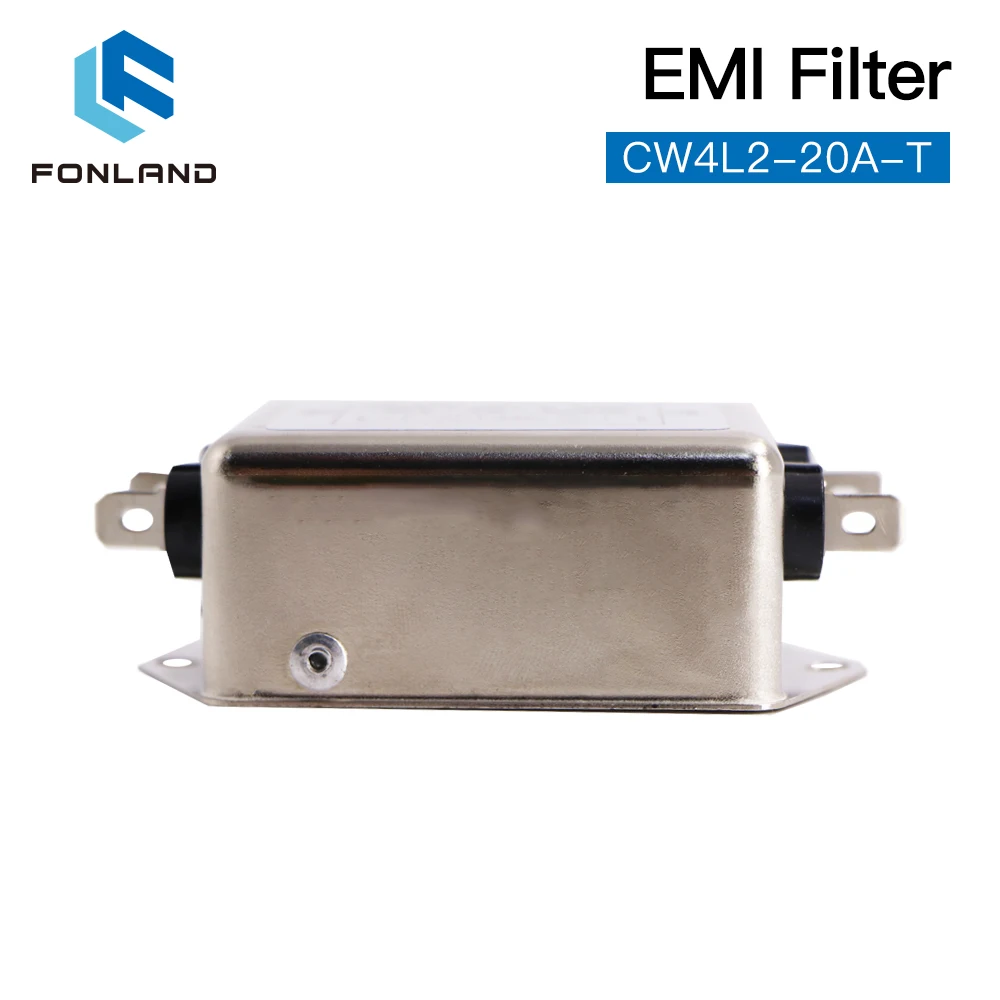 FONLAND 전원 EMI 필터 CW4L2-10A-T / CW4L2-20A-T Co2 레이저 조각 기계용 단상 AC 115V / 250V 20A 50/60HZ