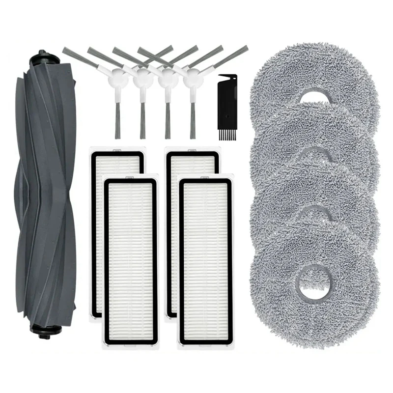 AC66 para Dreame Bot L10 Prime / L10S Pro aspiradora rodillo principal Cepillo Lateral filtro Hepa paños de fregona trapos Accesorios