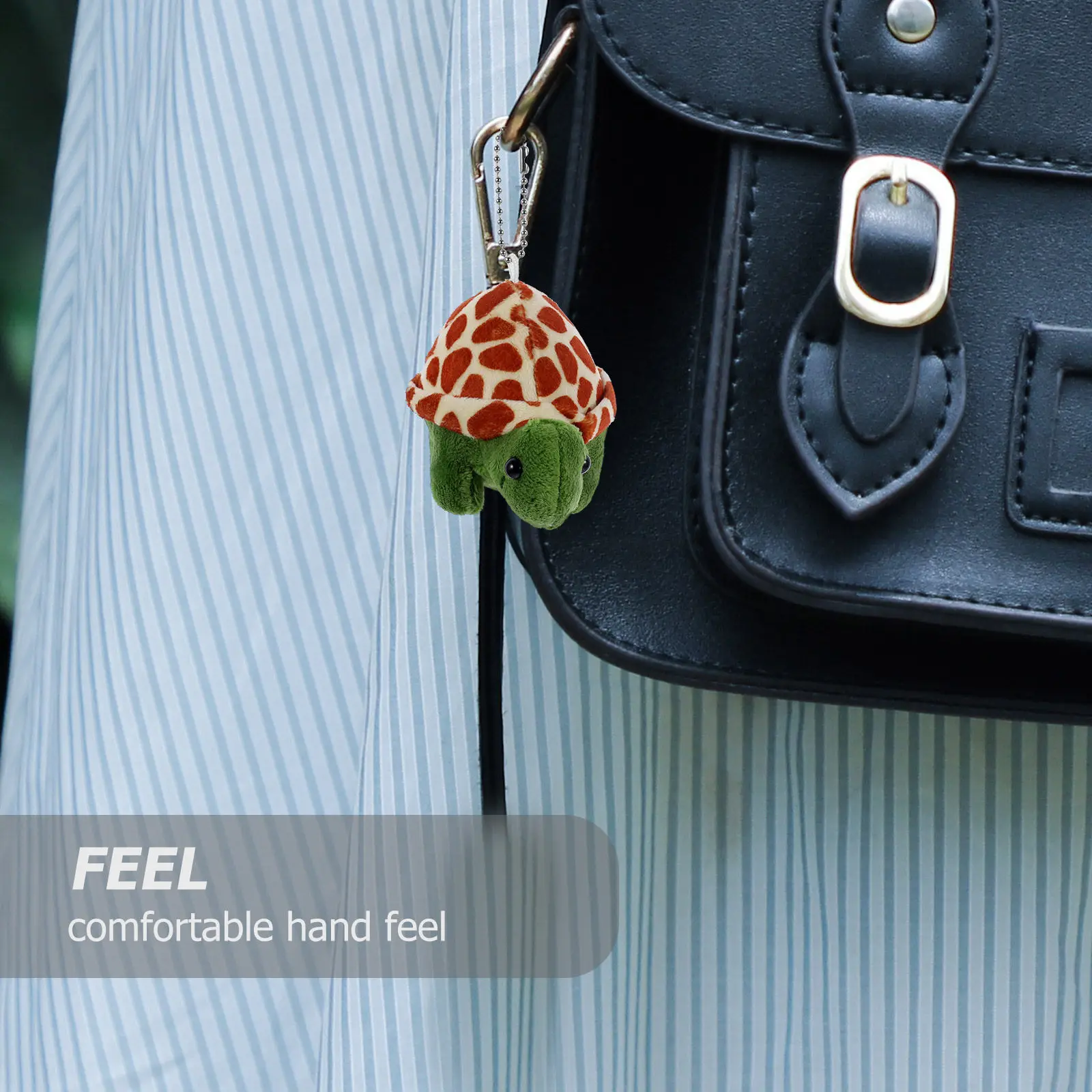 

Stuffed Turtle Hanging Charm Soft Material Key Chain Cute Animal Pendant Bag Hanging Decor Keychain Charms Turtle Ornament
