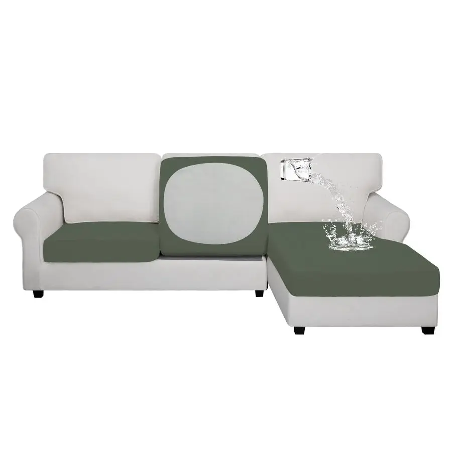 

Водонепроницаемые чехлы для дивана (3 шт.) для углового дивана, левого и правого секционного дивана, дивана-шезлонга, L-образного дивана, с противоскользящим покрытием, размер S