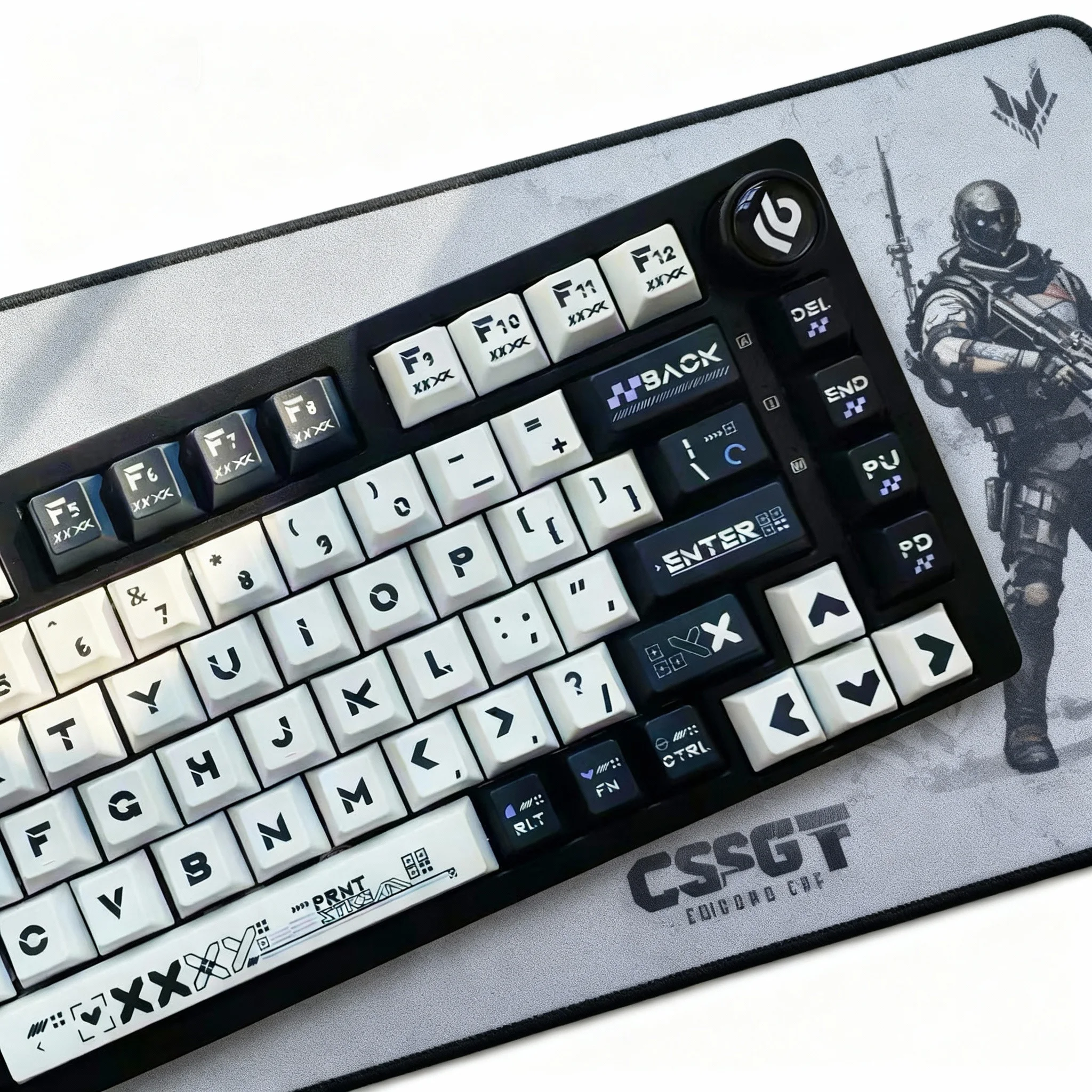 130-Tasten Fünf Seiten Dye Sub PBT Tastenkappen Cherry Profile Printstream Themed Tastenkappe für mechanische MX Switch-Tastatur