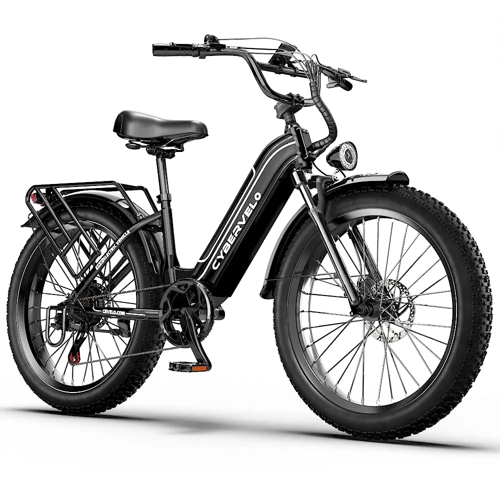 Cybervelo 750W Peak Electric Bike for Adults,up 80 Miles Removable Battery Ebike, 26" Electric E Bike with 7-Speed,Adult Electri image 17