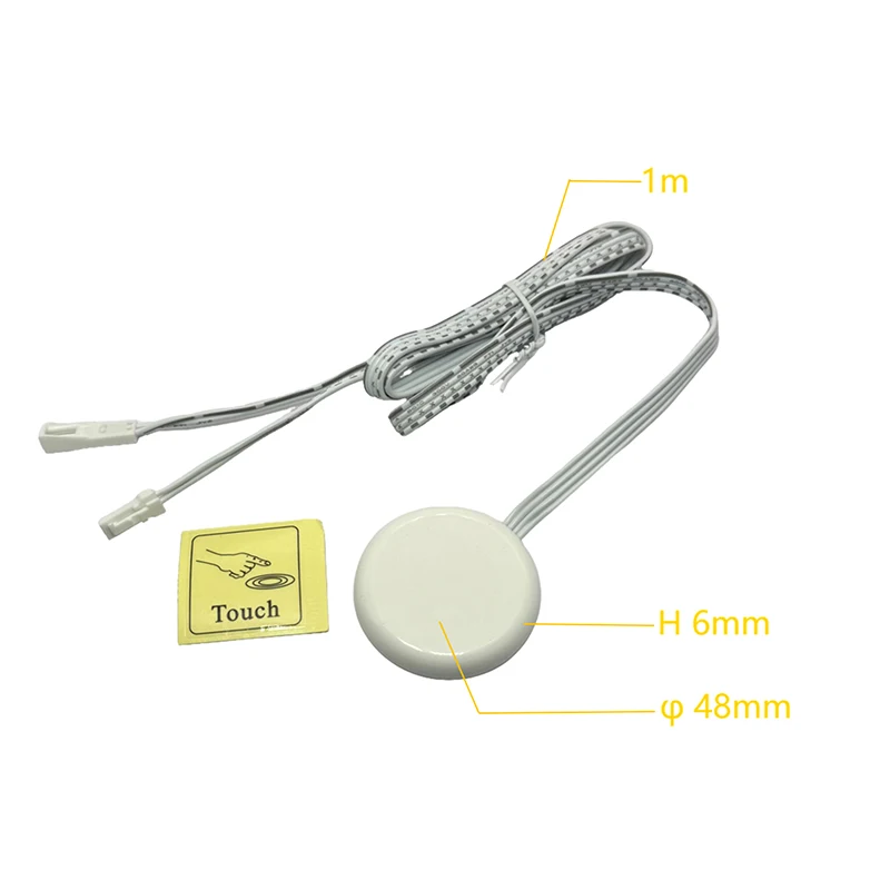 Penetrable ไม้แผงไร้สาย Touch Sensor สวิตช์ไฟ LED 5A DC 12-24V 60/120W มือกวาดควบคุมหรี่แสงได้ Touch Dimmer