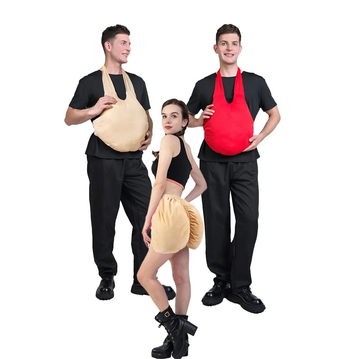 

Взрослый сценический костюм с искусственным животом на Хэллоуин, Костюм Майса С Клауса, акцент, традиционная китайская этническая одежда