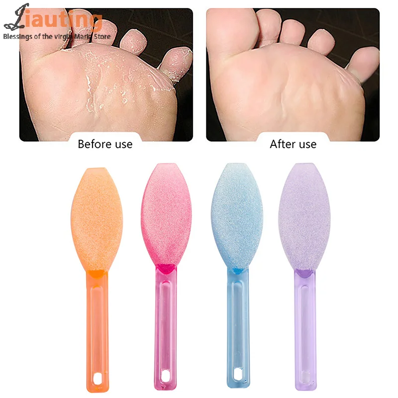 Double Sides Foot File Rasp Pedicure Tools Dead Skin Callus Remover Plastic Handle Scrubber Brush Feet Care Tools Pedicure Tools