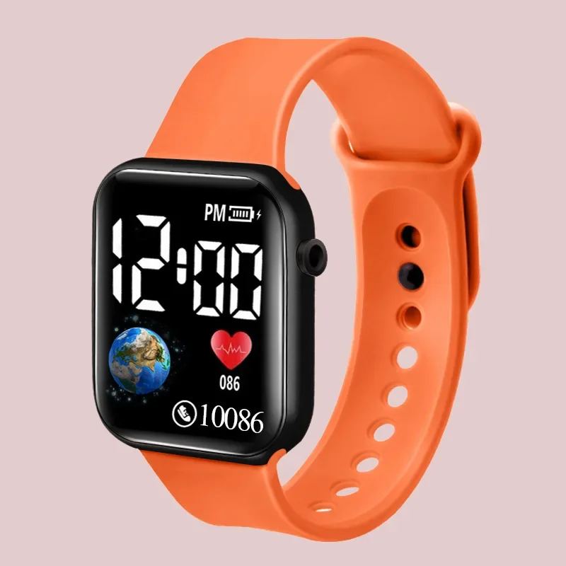 Display digitale a Led orologio elettronico impermeabile Smart Watch Sport Fitness Led Display digitale bambini guardano bambini universali