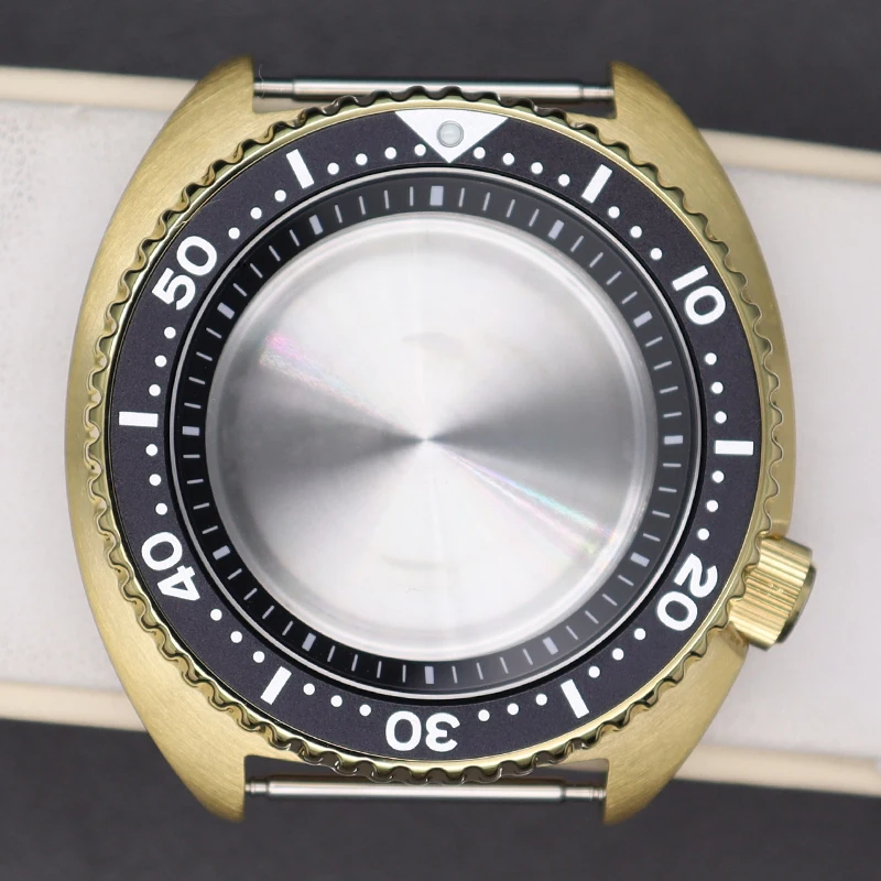 

Gold 45mm Watch Case Sapphire Crystal Glass SKX009 SKX013 Mod For Seiko NH34 NH35 NH36 NH38 Movement 28.5mm Dial Turtle Hot Sale