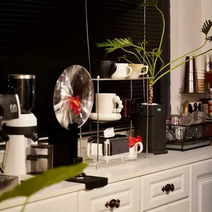 3 Schicht Acryltisch -Lagerregal, Glas Wasser, Parfüm, Badezimmertisch, Kosmetiklager, Schmuckrahmen Organizer 8 Hauptverkaufs -Parfümunterstützung - №8