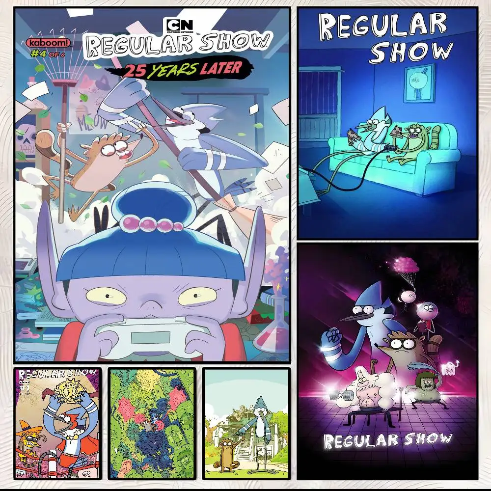 R-Regular Cartoon Show Movie Poster Art With Prints Home bedroom living room decoration gift