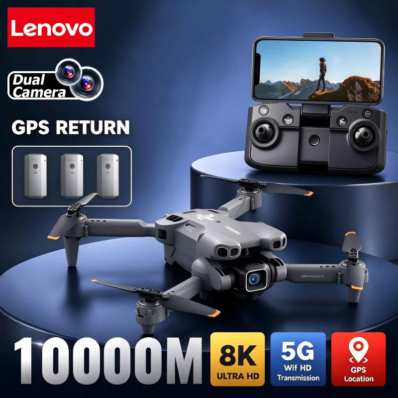 Lenovo MIni 5 Pro Drone 8K Aerial HD Dual Camera 2.4G WIFI Brushless Power Intelligent Obstacle Avoidance Remote Control Drone