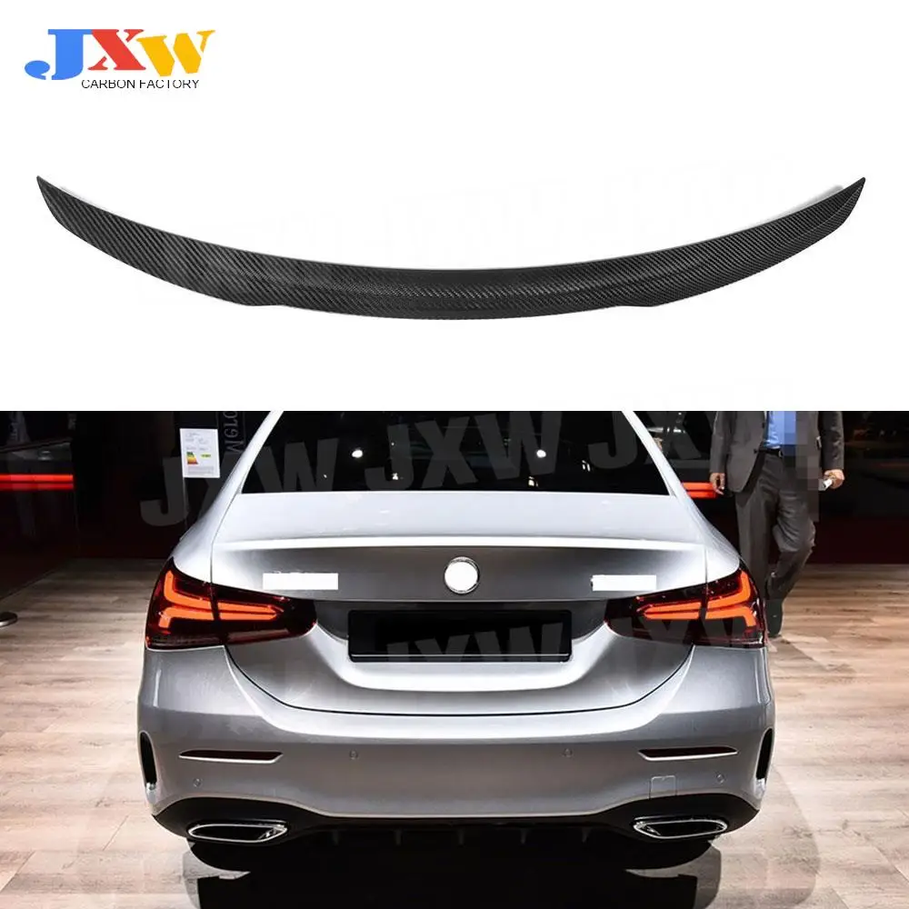 

Dry Carbon fiber Rear Boot Spoiler for Mercedes Benz A Class W177 A250 A35 AMG Sedan 2018 + Trunk Spoiler Wing