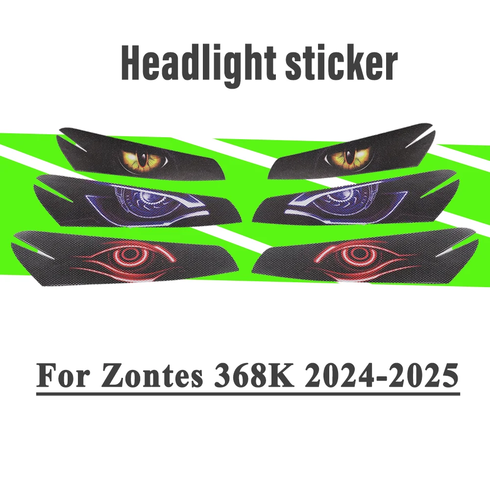 

Для Zontes 368K 368 K 2024-2025 наклейки на фары мотоцикла защитная наклейка украшения обтекатель наклейки на фары