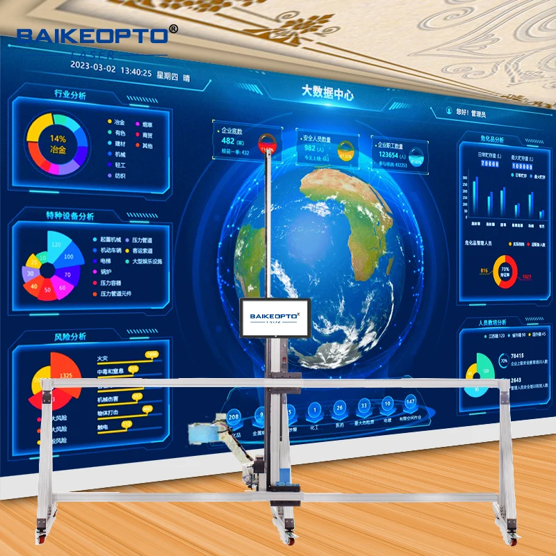 BK-GW128T Advanced AI 2-in-1 Wall & Floor Printer | Automatic Alignment | High Resolution