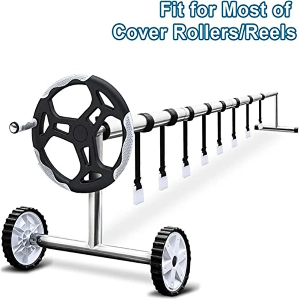 Solar Pool Protection Roller Reel Kit With Straps Buckles Plates For Inflatable Pool Solar Cover Reel Straps  Fastening Kit