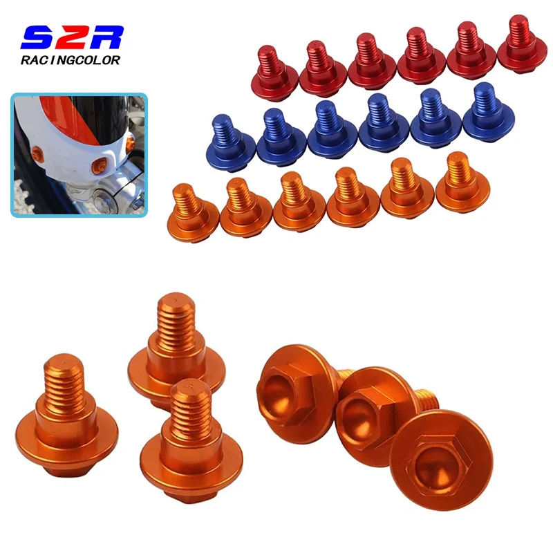 

For KTM Freeride 250R 2014 2015 2016 2017 350 2012 2013 2014 2015 2017 Motorcycle Accessories M6 12 Front Fork Guard Bolt Screws
