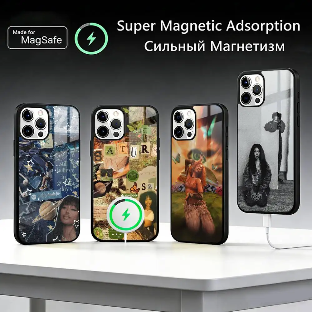 

Rapper S-SZA Phone Case For iPhone17,16,15,14,13,12,11 Plus,Pro Max For Magsafe Wireless Charging
