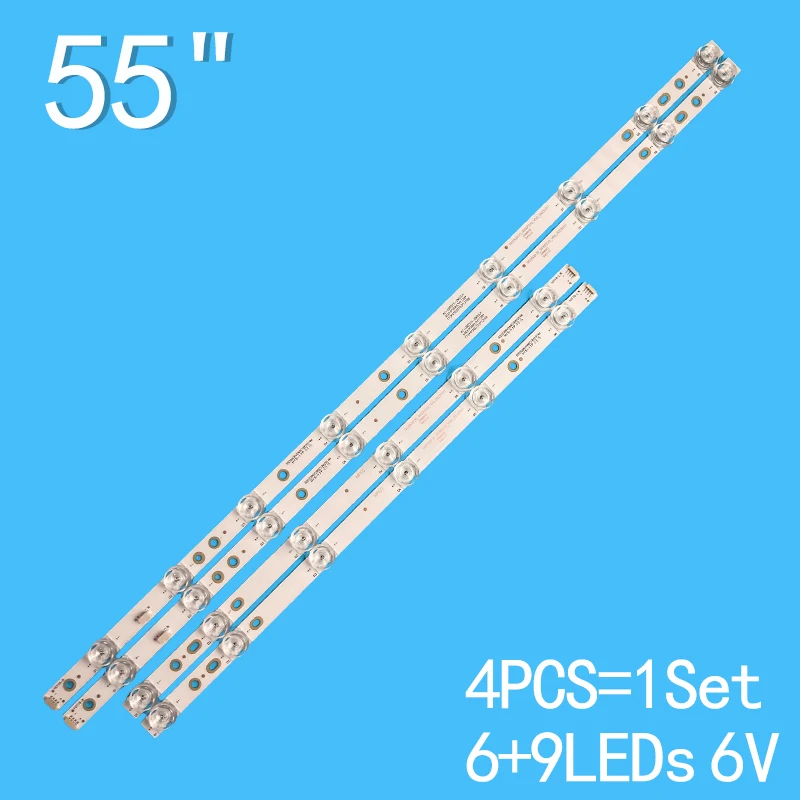 

LED Backlight for 4C-LB5515-HR04J 55HR330M15A0 55a547 55G62 55A464 55F8 55F8 4C-LB5515-HR03J TCL 55P615 IFFALCON 55k61 55a441