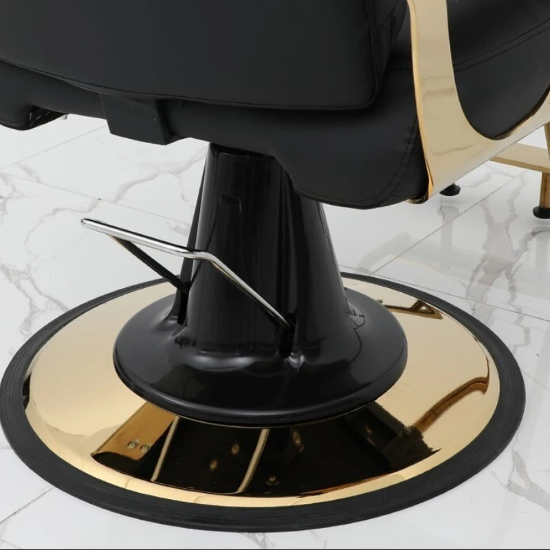 كراسي حلاقة بتصميم جلد البولي يوريثان، كرسي حلاق مساعد فاخر وخفيف الوزن، أثاث صالون الرموش Cadeira XYBC #5