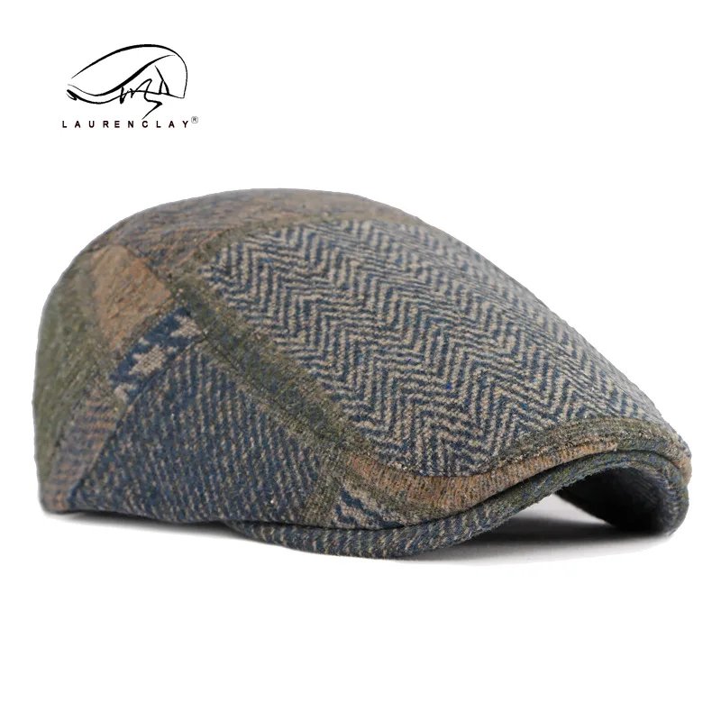 Sombreros de Newsboy ajustables para hombres y mujeres, gorra plana, Cabbie irlandés Gatsby, boinas de hiedra de Tweed