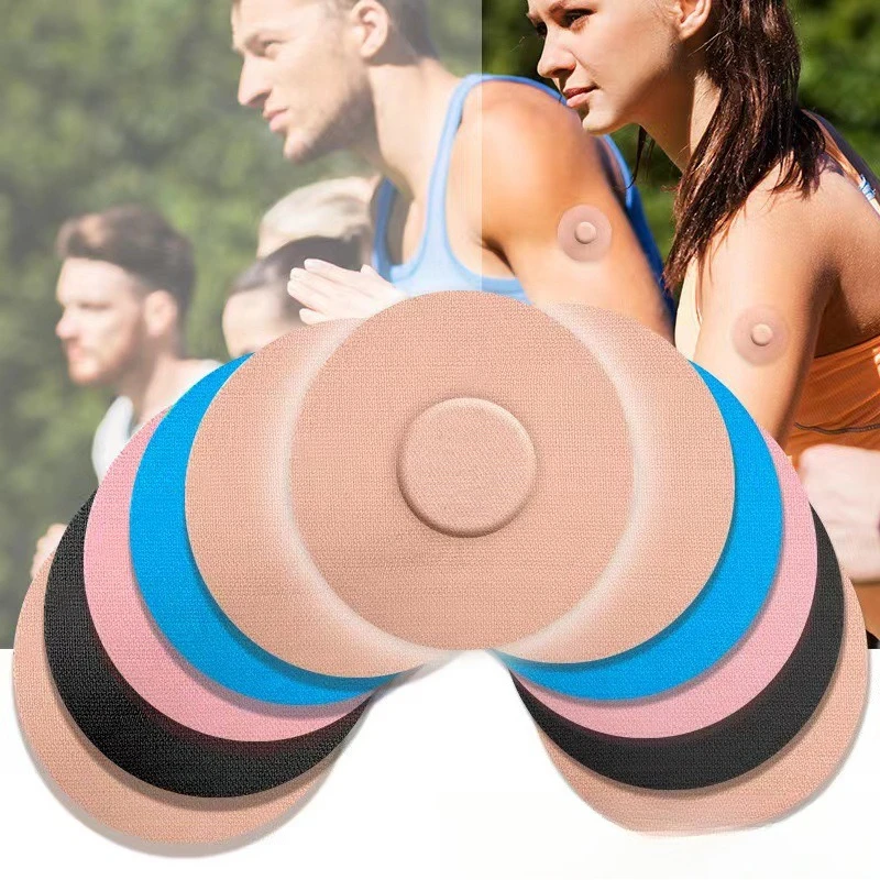 

20 шт. клейкий пластырь для датчика CGM, водонепроницаемая и нескользящая фиксация для монитора уровня глюкозы, спортивная мышечная лента для диабетиков