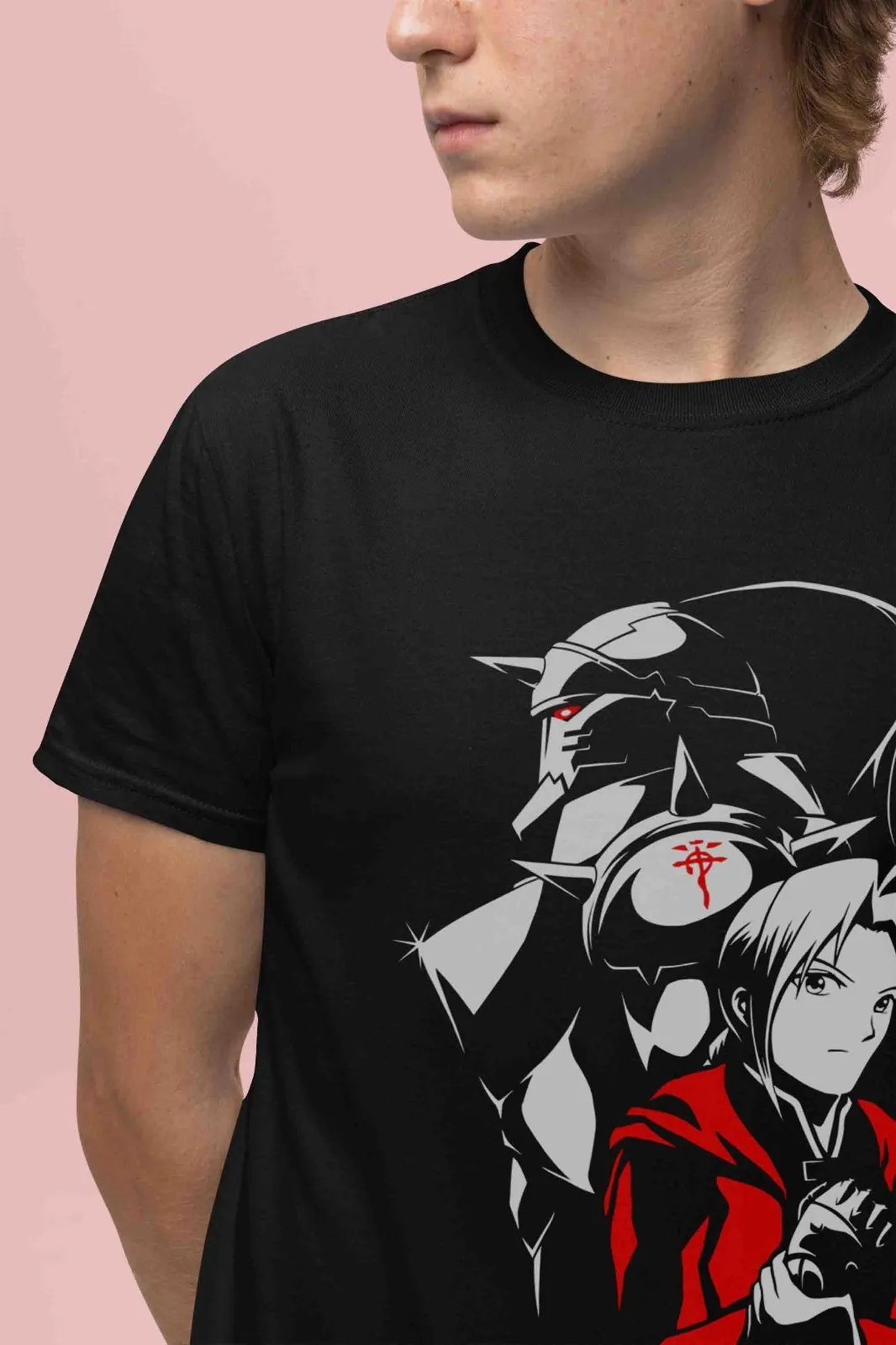 Fullmetal Alchemist Shirt Edward Elric Tshirt Alphonse T-Shirt Ed Al Top Roy Tee