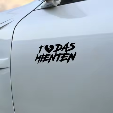 Funny TODAS MIENTEN Car Body Stickers Vinyl Waterproof Automobiles Side Door Window Tank Decals Decoration Styling Accessories