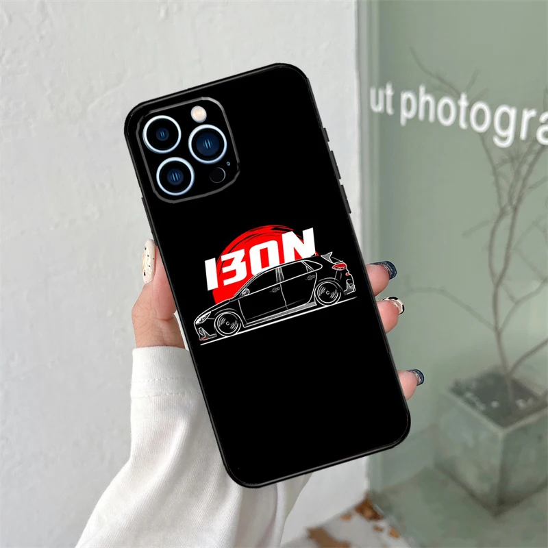 i30N Sports Car Cover For iPhone 16 15 12 13 Mini 11 12 13 14 Pro Max X XS Max Plus XR Phone Case