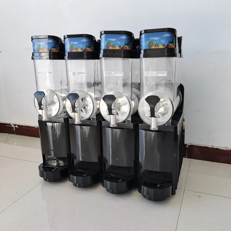 Commercial Frozen Slushy Machine One Tanks Juicer Slush Fruit Maker 12L X 3 Snow Melting Machine