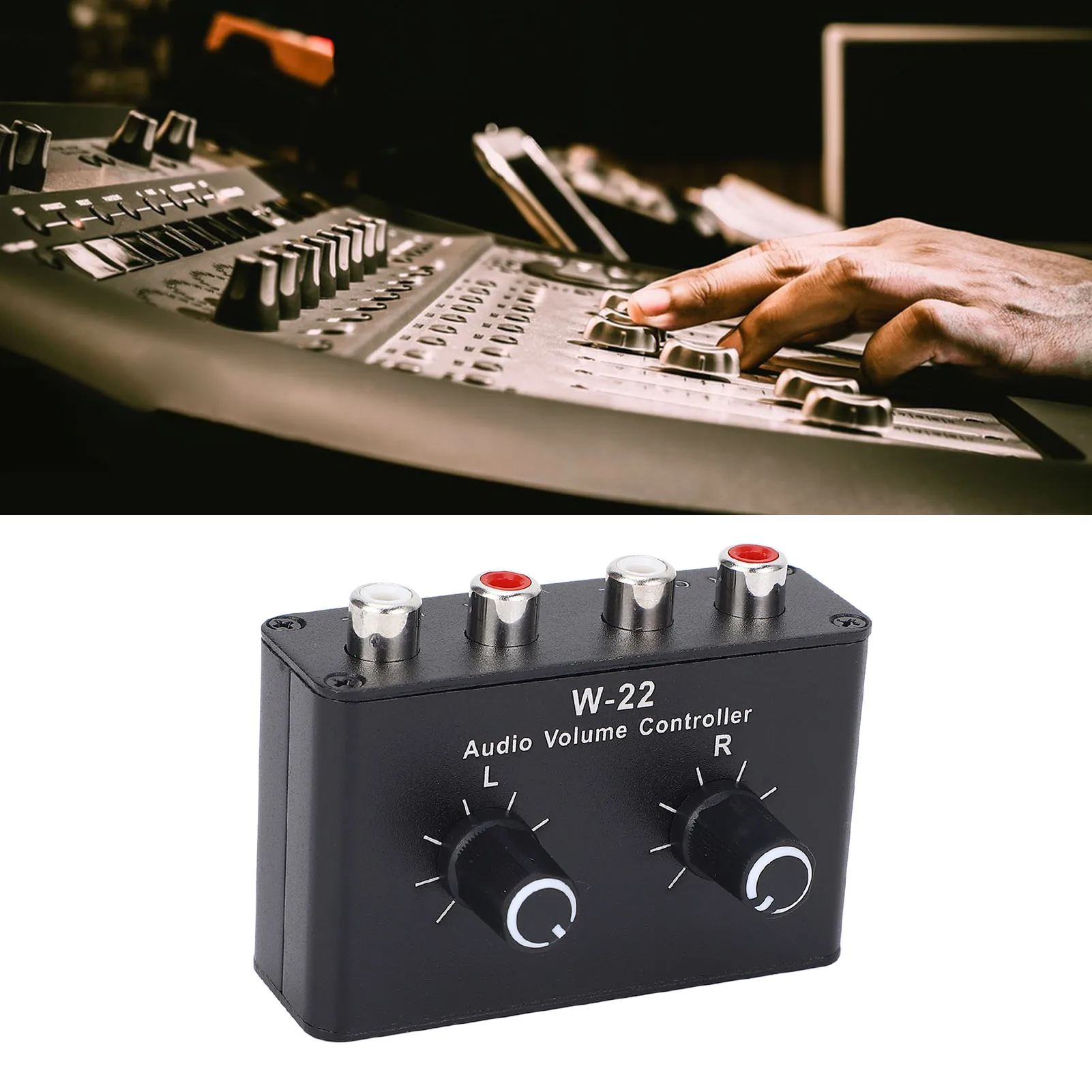 3.5mm Volume Control Box Balance Adjuster Small Attenuator Knob Line Volume Control Box Line Volume Control Box Stereo Switcher