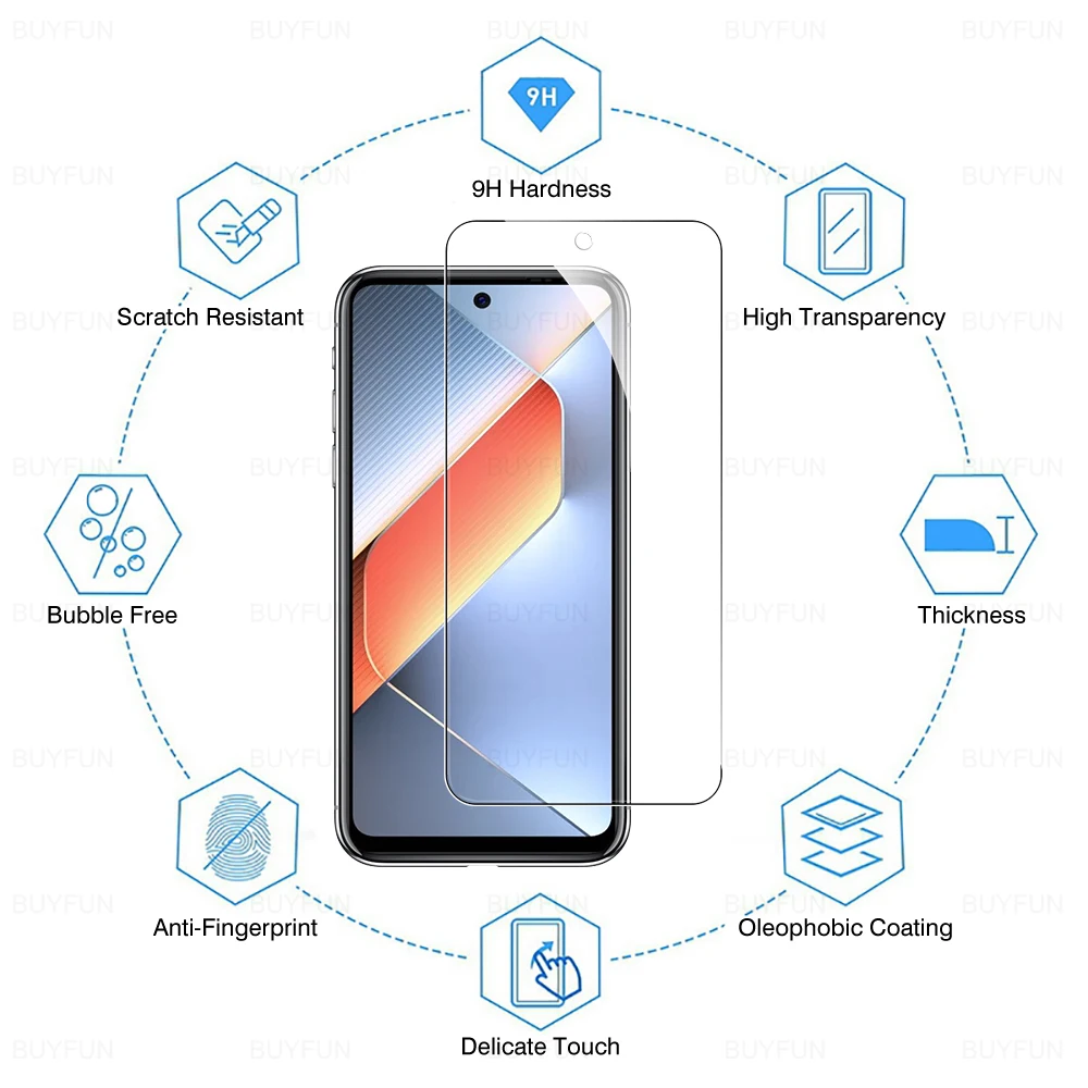 Pova6Neo vetro temperato per Tecno Pova 6 Neo glass 6.78 \